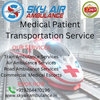 Sky Train Ambulance in Raipur Best Services For medical