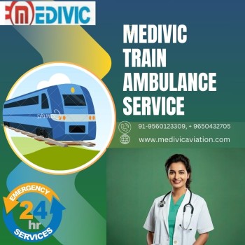 Medivic Train Ambulance in Patna Provides Proper Treatment during the Travel