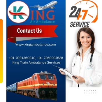 King Train Ambulance Service in Raipur carrying lifesaving supplies