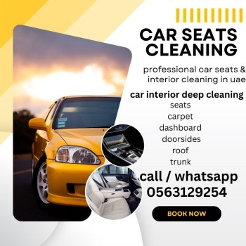 Bus Seats Cleaning Sharjah 0563129254 Car Interior cleaning