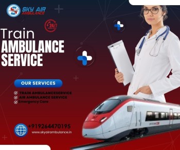 A reliable Guwahati Sky Train Ambulance with on-call doctors and highly trained medical services 