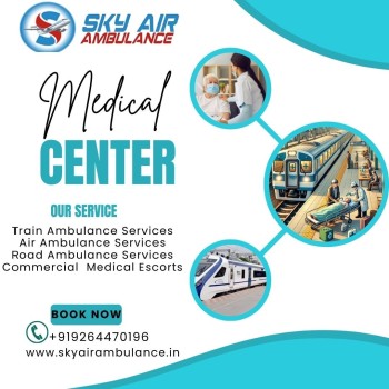 Sky Train Ambulance Service in Patna is reliable for emergency service