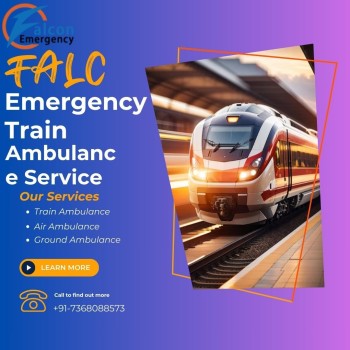 FALC Emergency Train Ambulance Services in Bangalore Include Ventilator Setup 