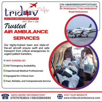 Airborne ICU Solutions: Tridev Air Ambulance Services in Delhi