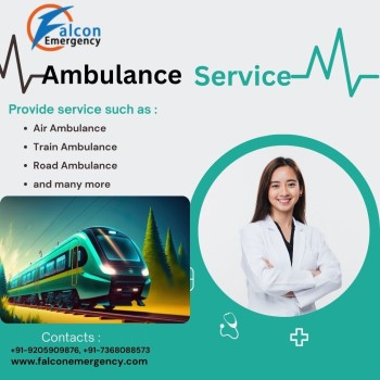 FALC Emergency Train Ambulance Services in Raipur – Safe and Stress-Free Medical Transportation