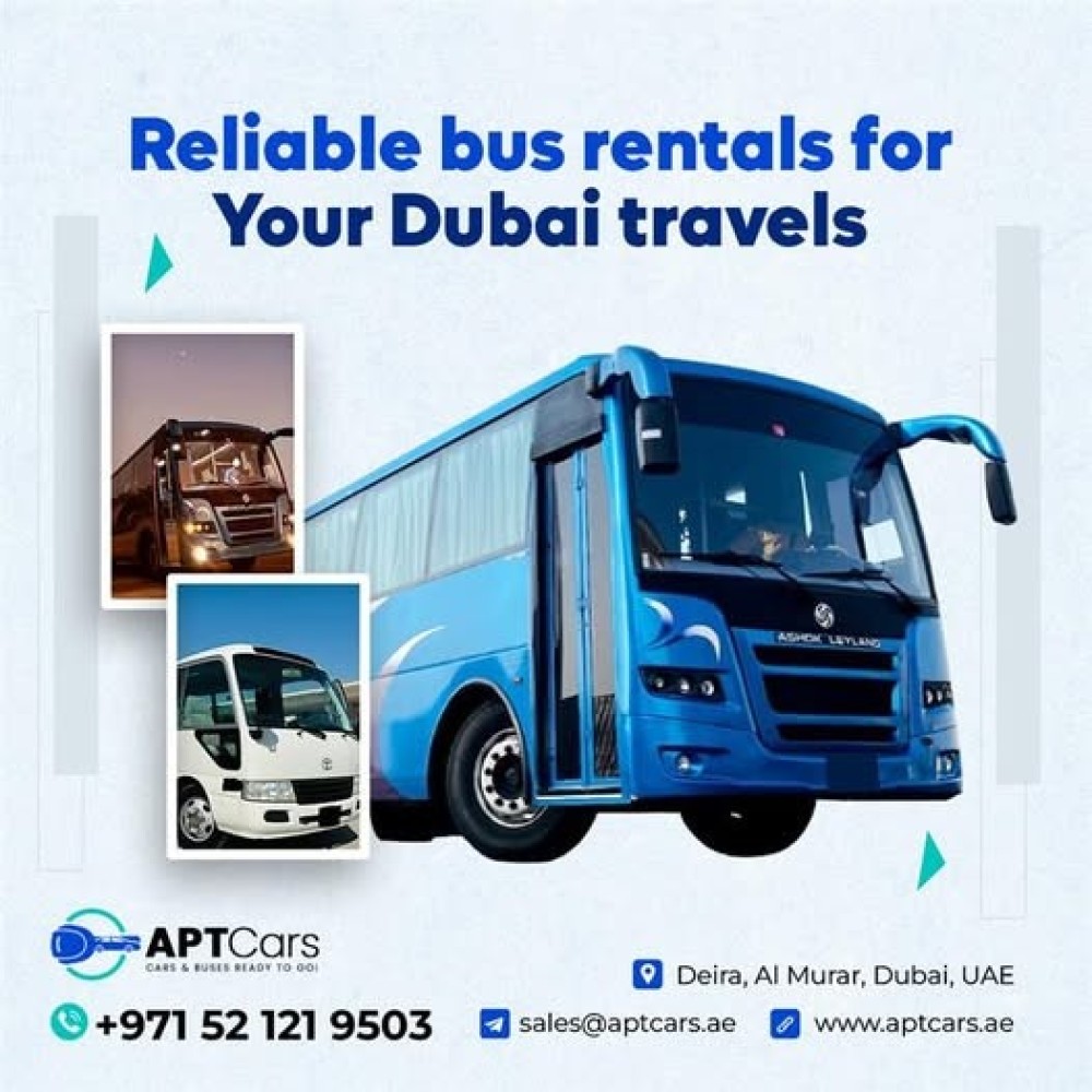 Bus Rental in Deira, Dubai | Bus rental Services - APT Cars