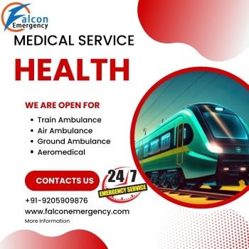 Get Instant Transfer help from FALC Emergency Train Ambulance in Patna