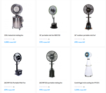   Mist fan supplier in dubai
