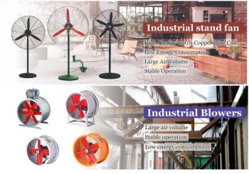 Standing Industrial Outdoor Cooling Fan with Aluminum Blades – Ideal for Outdoor Cooling