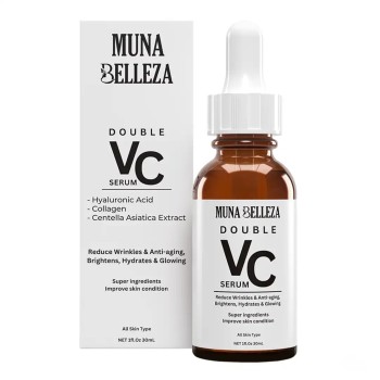 Double Vitamin C Face Serum for Glowing Skin with Hyaluronic Acid