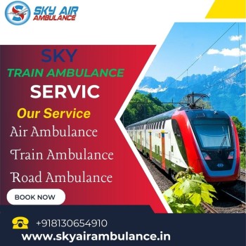 Sky Train Ambulance Services in Patna with Advanced Life Support Systems through Train