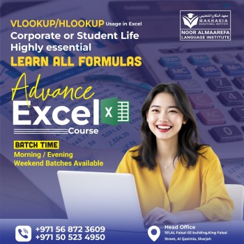 Level Up Your Career: Advanced Excel! Call +971 56 872 3609