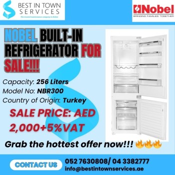 Nobel Built-in Refrigerator for Sale!!!