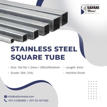 Stainless Steel Square Bar in KSA Saudi Arabia, Bahrain, Qatar and UAE by Safari Metal