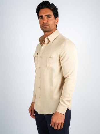 Men’s Slim Fit Premium Linen Shirt – Breathable Casual Wear