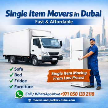 Single Item Movers in Dubai | Fast & Affordable Small Moving Services