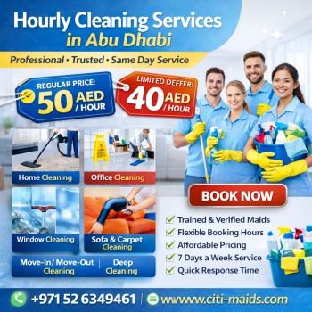 Best Maid Services Abu Dhabi | Hourly, Part-Time & Full-Time Maids
