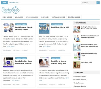 PeekabooNannies.Com - An Established Nanny & Maid Platform for Sale