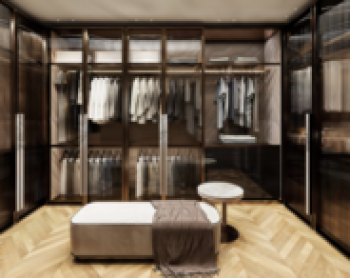 walking-in wardrobe