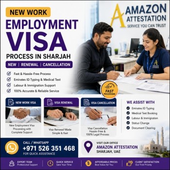 new work employment visa process Fast & Reliable UAE Work Visa Services in Sharjah – New Visa, Renewal & Cancellation Support