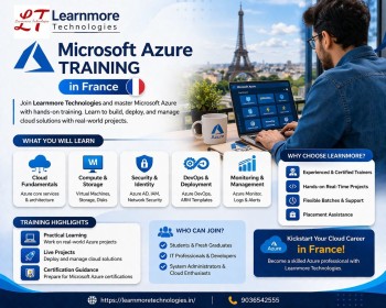 Step into the world of cloud computing with Microsoft Azure Training in France by Learnmore Technolo