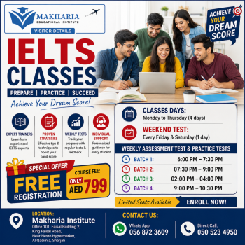 IELTS Academic & General Training – Morning/Evening Batches