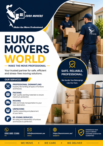 Movers and Packers in Abu Dhabi - 0508853386