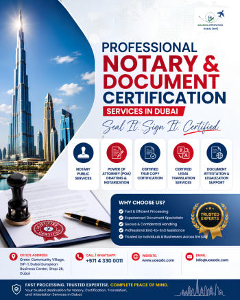 DIP 15,6,26 Professional Notary & Document Certification Services in Dubai