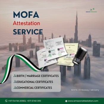 Trusted MOFA Attestation Services in Ajman for All Document Types