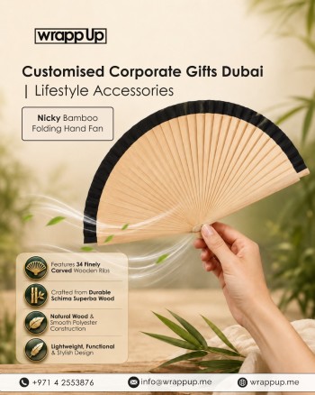 WhatsApp Image 2026-07-14 at 12.05.12 PM Nicky Bamboo Folding Hand Fan | Wrapp Up Corporate Gifts
