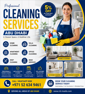 Cleaning Company Abu Dhabi | Trusted Professional Cleaning Services
