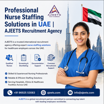 Professional Nurse Staffing Solutions in UAE | AJEETS Recruitment Agency