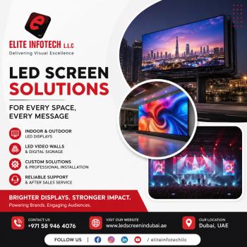 LED Display Dubai | Premium LED Solutions by Elite Infotech