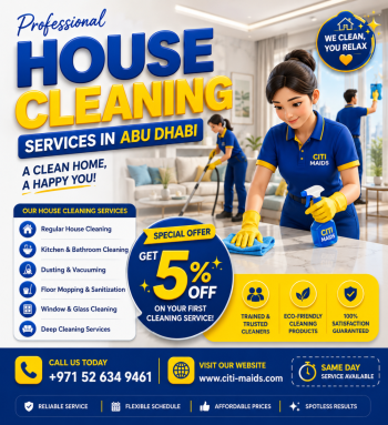 House maid Cleaning Services Abu Dhabi -  House Cleaning Experts