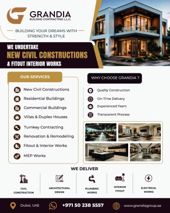 Grandia Building Contracting – Construction & Building Services in UAE