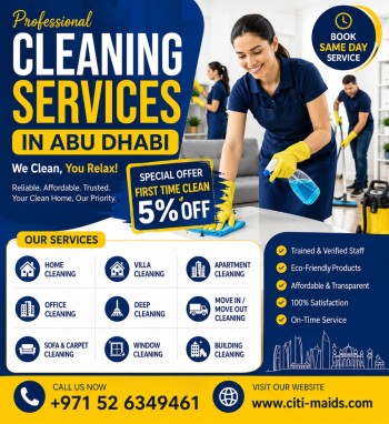 Home Cleaning Services Abu Dhabi - Professional House Cleaning Expert