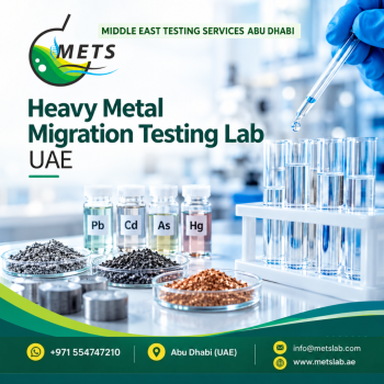 Heavy Metals Migration Analysis Laboratory UAE for Product Testing