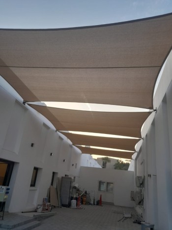 Sail shade for outdoor area 