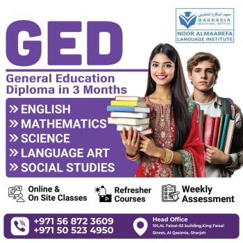 3.	GED Preparation Classes in Sharjah – Call 0568723609 