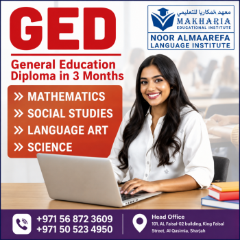 1.	GED Classes in Sharjah – Expert GED Preparation at Makharia Institute 