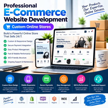 Professional E-Commerce Website Development - Custom Online Stores