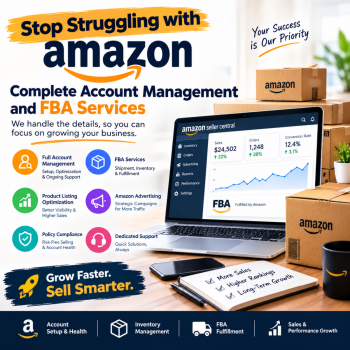 Stop Struggling with Amazon: Complete Account Management and FBA Services