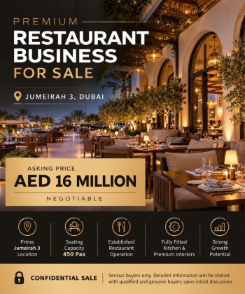 Premium Restaurant Business For Sale
