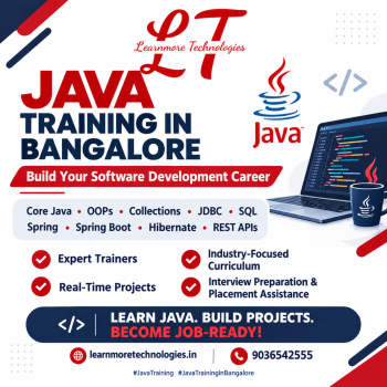  Java Training in Bangalore | Learnmore Technologies