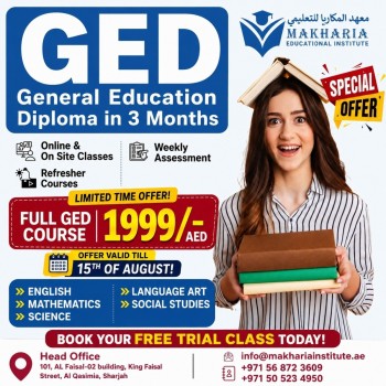 . Professional GED Subject Coaching Near Al Qasimia, Sharjah