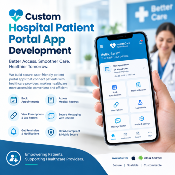  Custom Hospital Patient Portal App Development