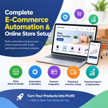 Complete E-Commerce Automation & Online Store Setup