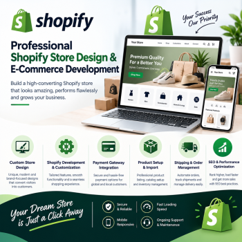  Professional Shopify Store Design & E-Commerce Development