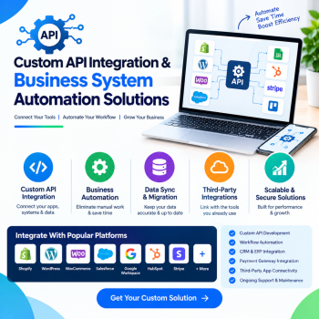 Custom API Integration & Business System Automation Solutions