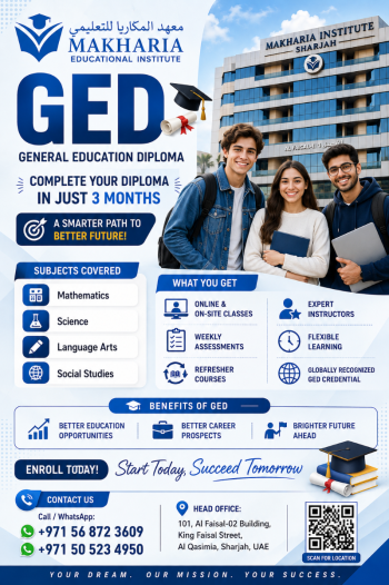 •  Join GED Preparation Courses Near Nesto Hypermarket, Sharjah